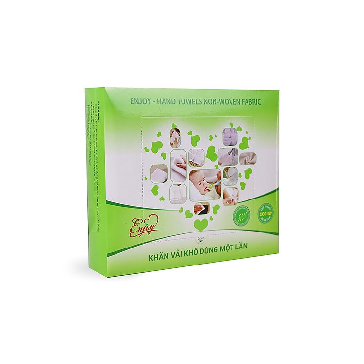 Khăn vải khô dùng một lần ENJOY - 100 tờ Đảm bảo Giá tốt - Hình ảnh 4