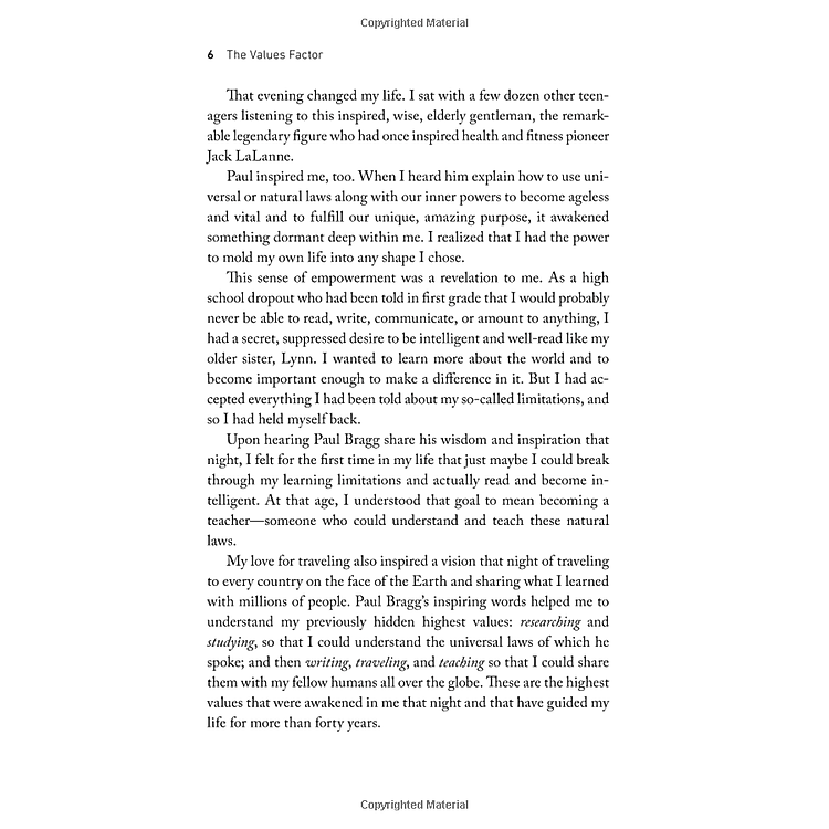 The Values Factor: The Secret to Creating an Inspired and Fulfilling Life - Ảnh 2