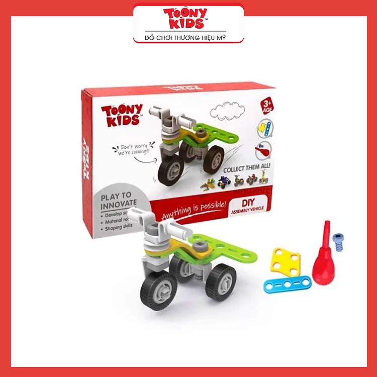 Mua tại Tiki: Đồ Chơi Xe Lắp Ráp TOONYKIDS TN024 Chính hãng Ưu đãi