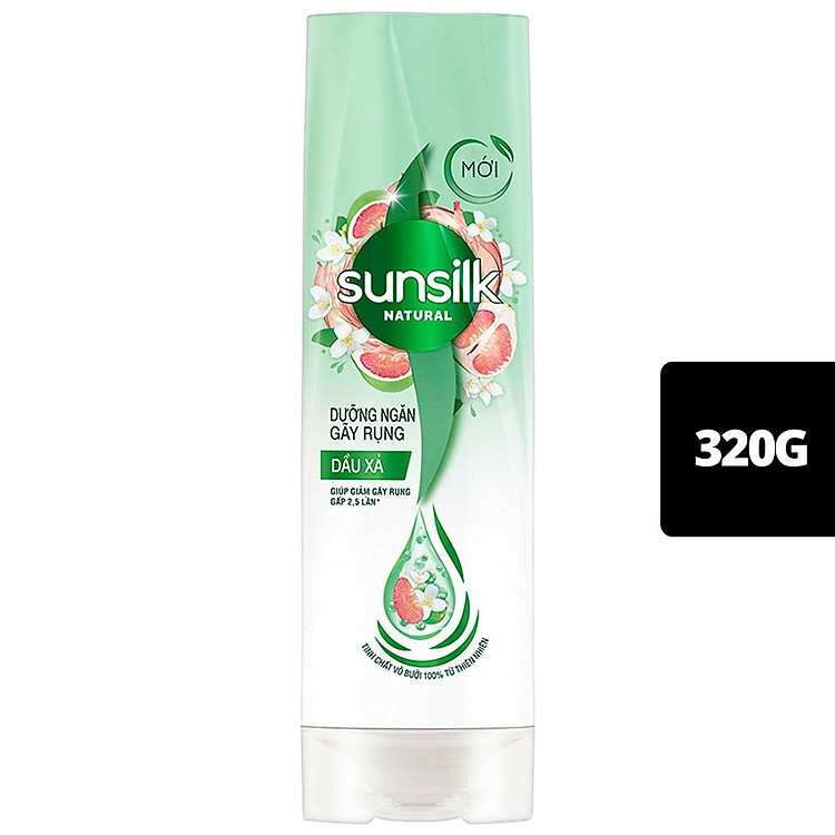 Dầu Xả Sunsilk Natural Dưỡng Ngăn Gãy Rụng Chai 320G