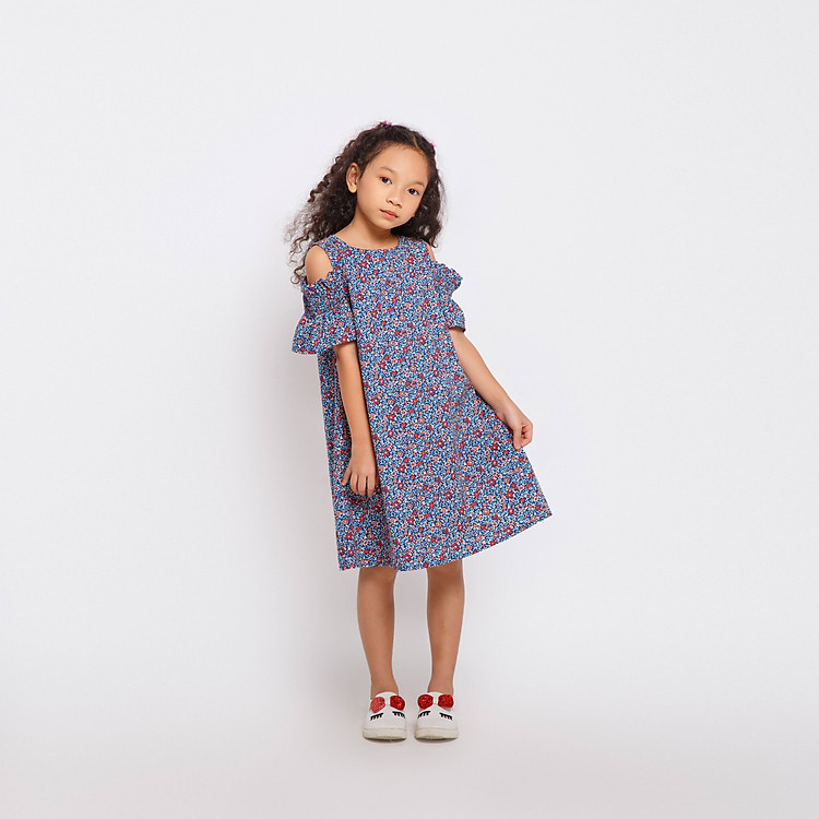 Áo đầm bé gái OFF SHOULDER M.D.K CGSPR19D25