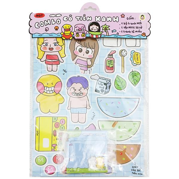 Bộ Tranh Tương Tác Cô Tiên Xanh Chính hãng Ưu đãi - Hình ảnh 2