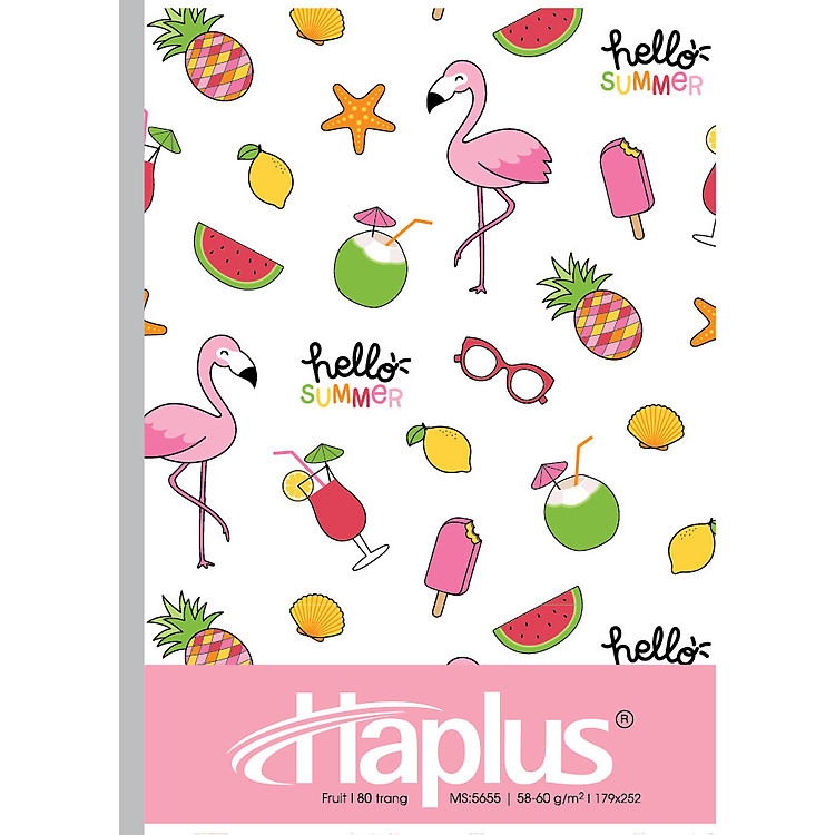 Vở kẻ ngang Fruit 80 trang bìa mới (lốc 10q)