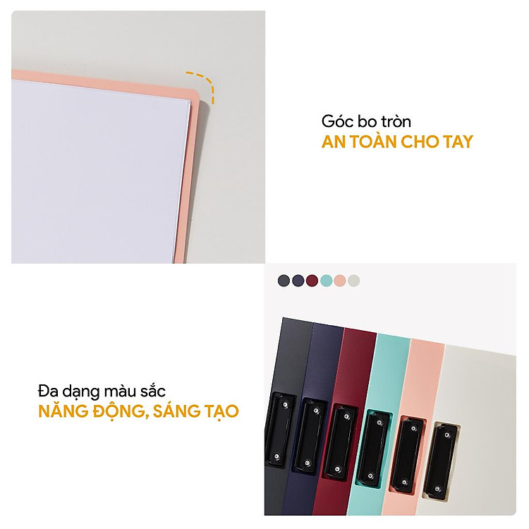 Bìa Kẹp Tài Liệu A4 Nhựa PP (Đen) - Ảnh 5