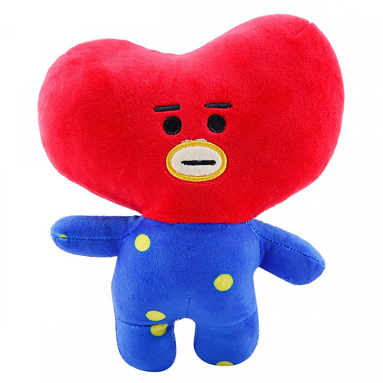 Thú bông Tata gấu bông nhóm nhạc thần tượng BTS kèm tag hình BTS chibi thiết kế thông minh mềm mại êm ái tặng kèm ảnh Vcone đáng yêu
