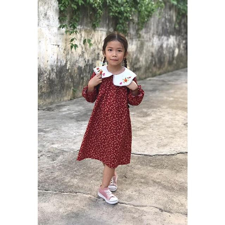 Rập giấy A0 R425 - Đầm tay lỡ cổ sen (BẢN VẼ) - 4 tuổi - Ảnh 5