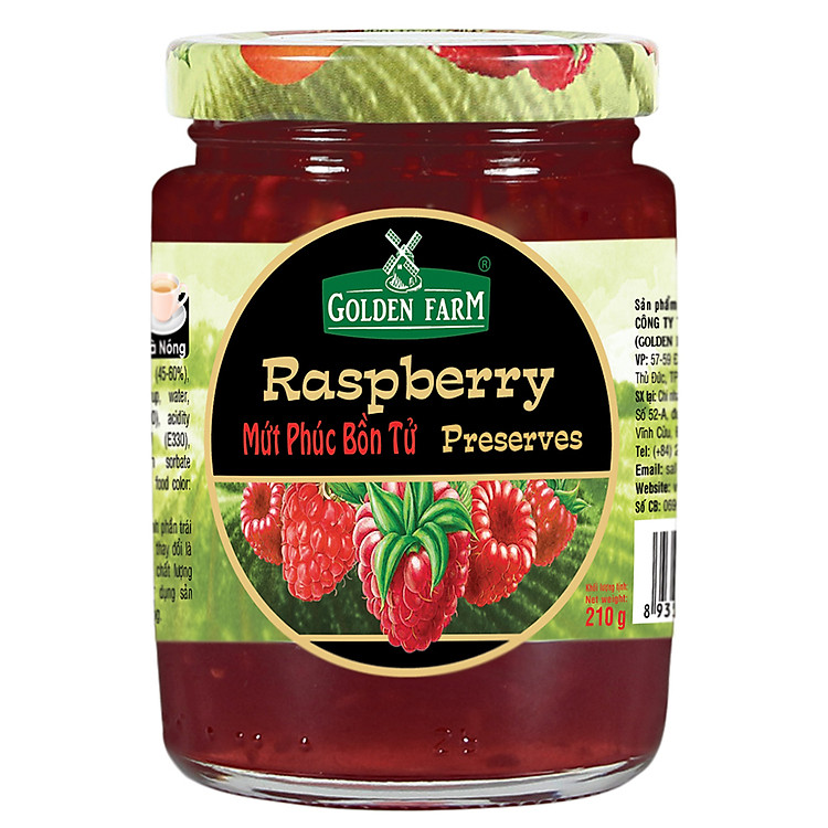 Mứt Phúc Bồn Tử Golden Farm 210g