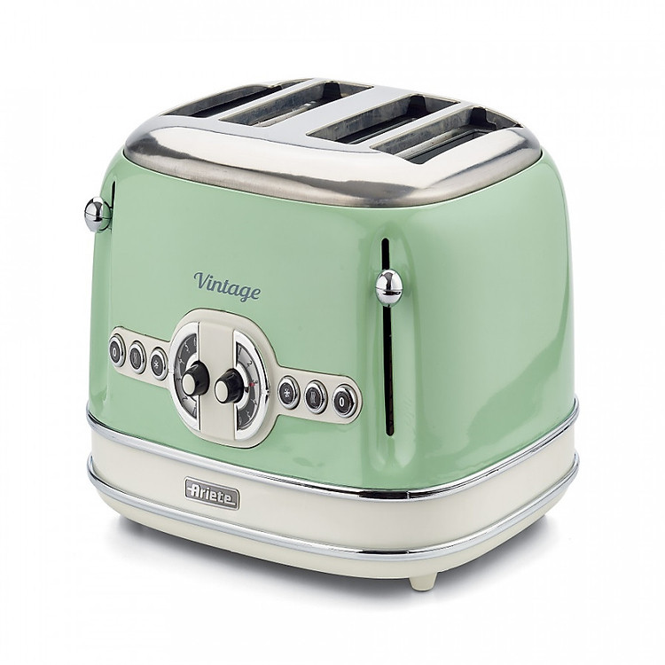 Lò Nướng bánh mỳ 4 khay (Màu xanh lá cây) Ariete MOD. 0156/04 - Hàng chính hãng