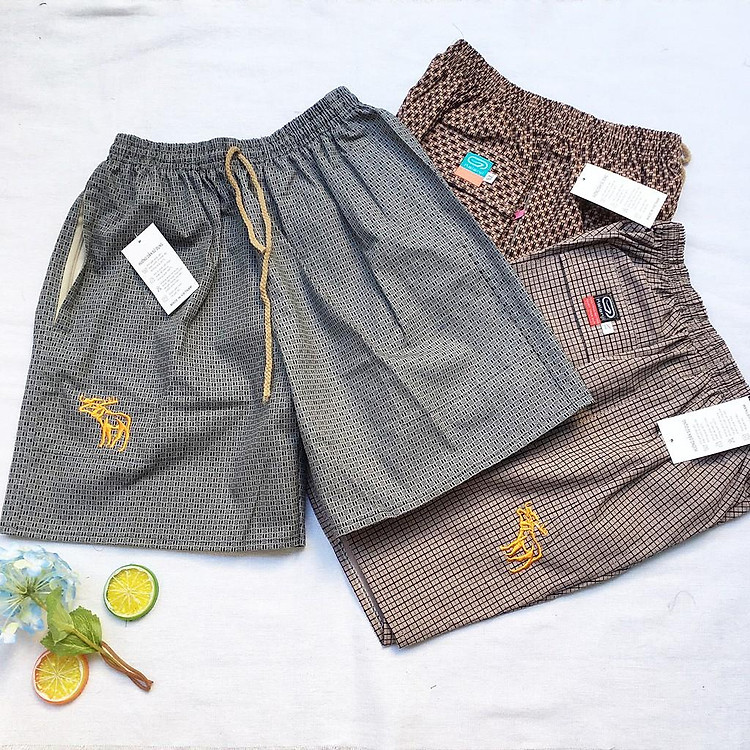 Quần đùi nam từ 50-80kg vải kate thô - Quần sọt nam lửng nam - QN3