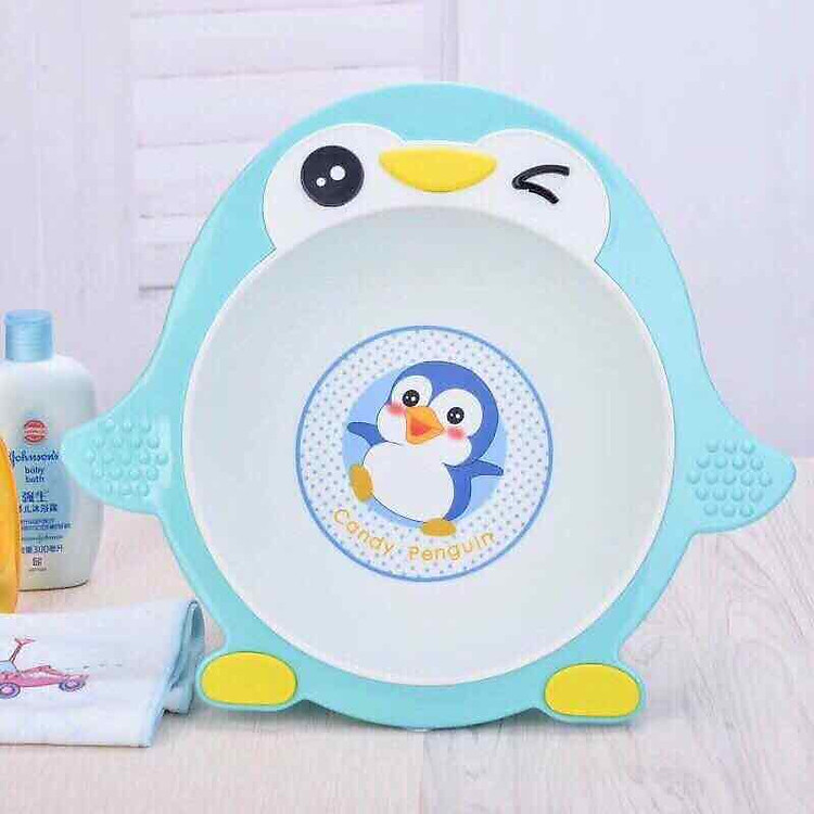 Chậu rửa mặt cho bé hình chim cánh cụt đáng yêu (giao màu ngẫu nhiên)
