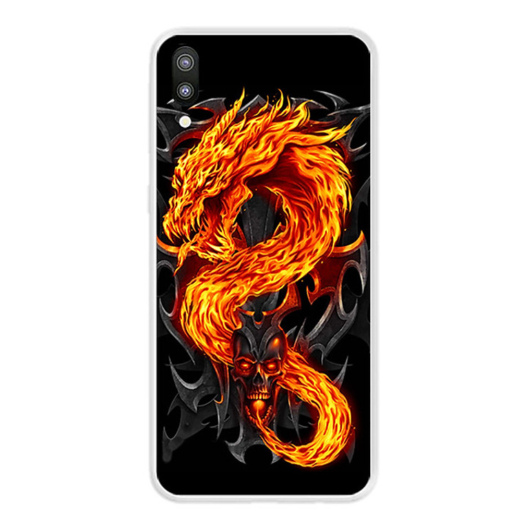 Ốp lưng dẻo cho điện thoại Samsung Galaxy M10 - 0218 FIREDRAGON - Hàng Chính Hãng
