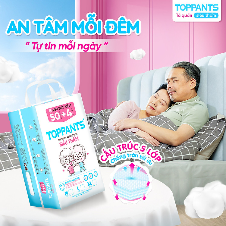 Mua Tã Quần người lớn TOPPANTS Size L Chính hãng Giá tốt - Hình ảnh 3