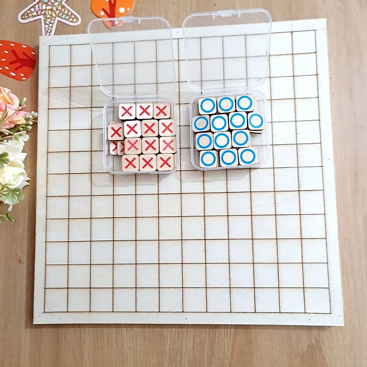 Bộ cờ caro gỗ phát triển tư duy trẻ em Chính hãng Tiết kiệm - Hình ảnh 5