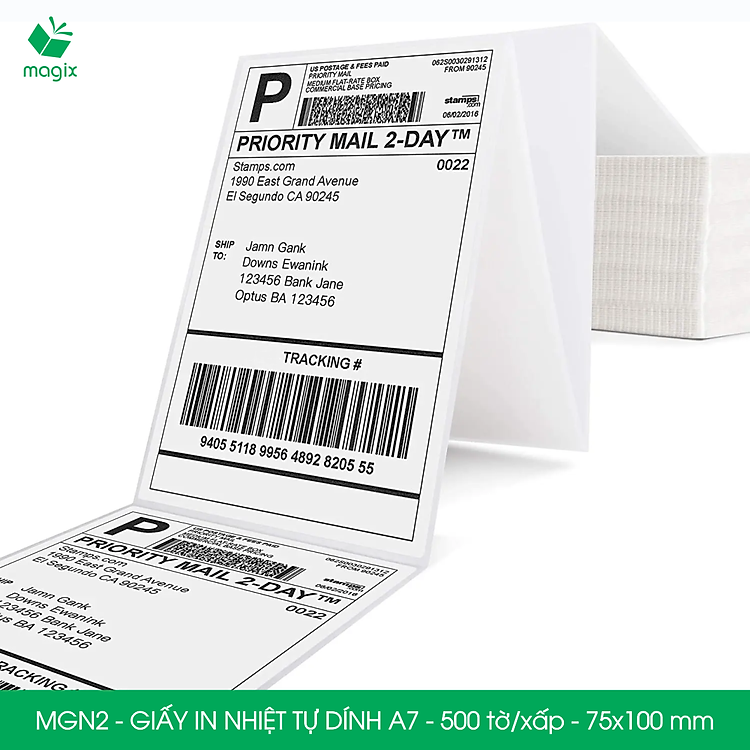 Giấy in nhiệt A7 tự dính (500 tờ) - Ảnh 3