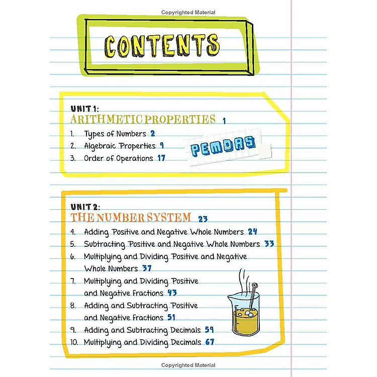 Everything You Need To Ace Pre-Algebra And Algebra I In One Big Fat Notebook - Ảnh 3