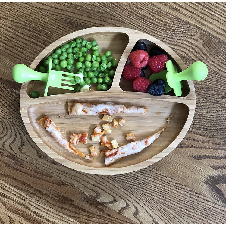 Bộ muỗng nĩa Grabease cho bé - Xanh Chính hãng Giá tốt - Hình ảnh 2