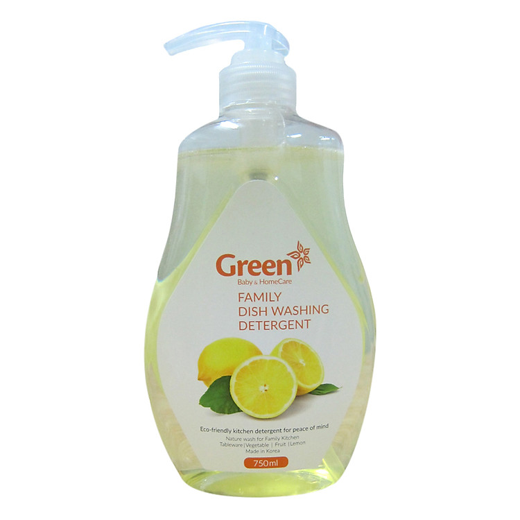 Nước Rửa Chén Đĩa Hương Chanh Green (750ml / Chai)