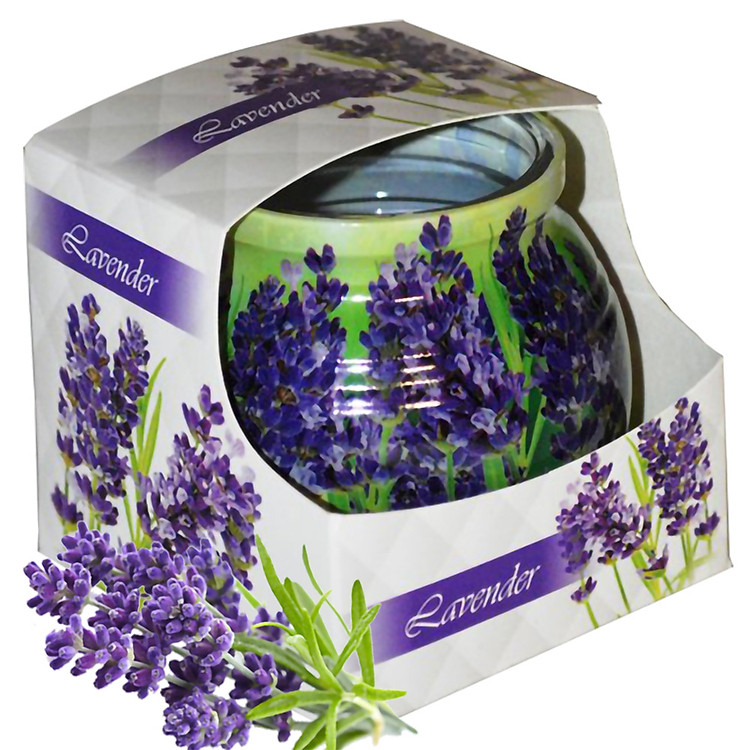 Ly nến thơm tinh dầu Admit Lavender 85g QT04544 - hoa oải hương