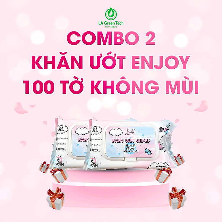 Chọn mua tại Shopee: Combo 2 Khăn ướt ENJOY 100 tờ mua giá tốt nhất tại Shop Mall