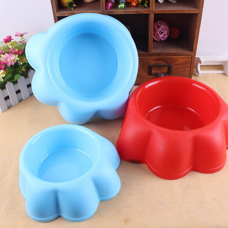 Bát ăn chó mèo hình chân gấu