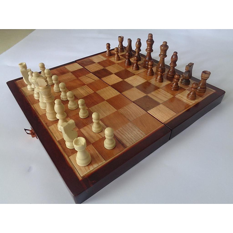Bộ cờ vua gỗ tự nhiên cao cấp Chính hãng Giá rẻ - Hình ảnh 3