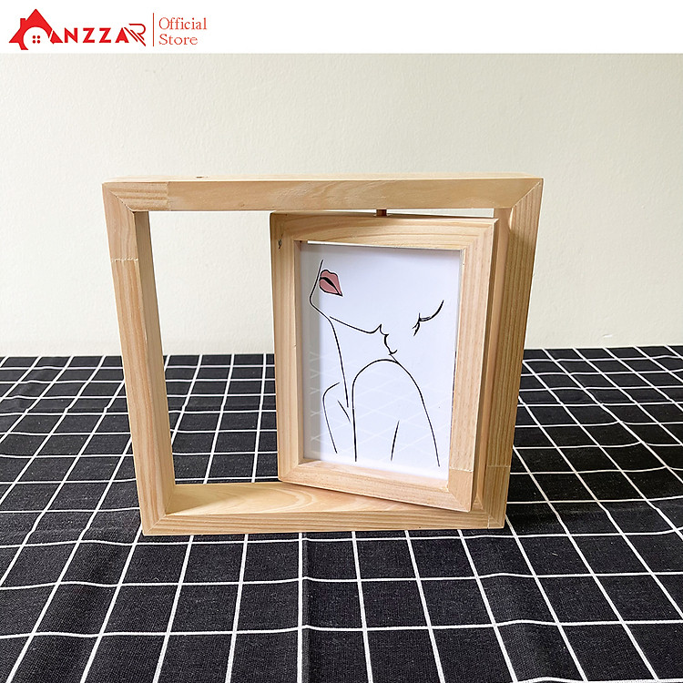 Khung ảnh để bàn xoay dọc Anzzar KAX-01 (10cm x 15cm) - Ảnh 3