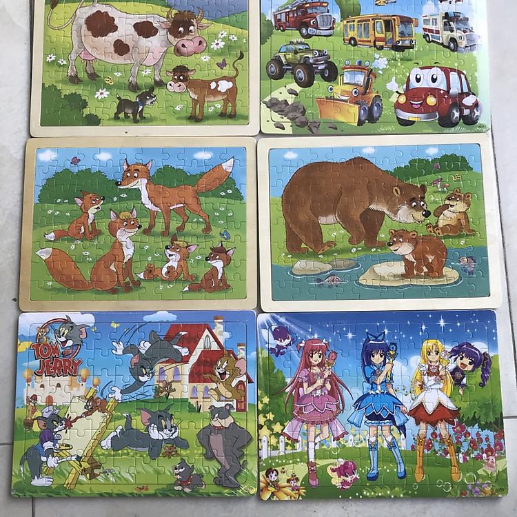 Tranh ghép hình cho bé 60 chi tiết 22x30cm