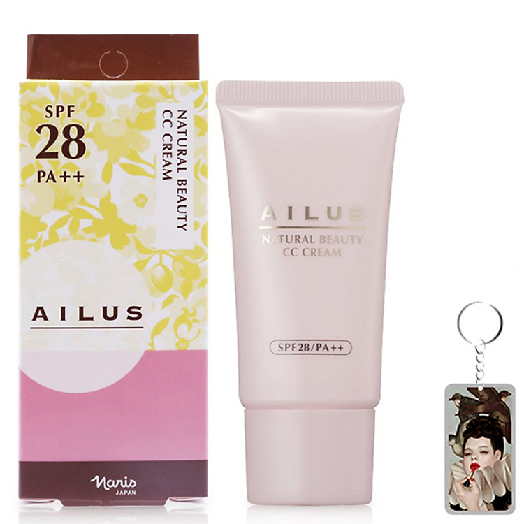 Kem Naris Ailus Natural Beauty CC Cream Nhật Bản 30ml tặng kèm móc khóa