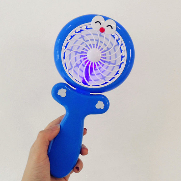 Quạt sạc mini tích điện CS1195 (mẫu ngẫu nhiên) tặng kèm 1 gương mini