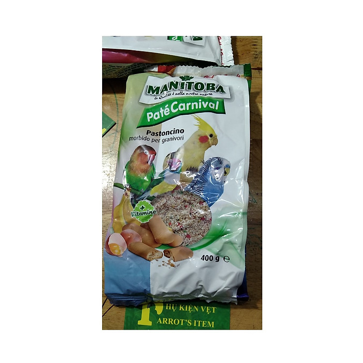 1 gói Pate Carnival ( nguyên seal ) giàu chất dinh dưỡng làm thức ăn cho các dòng vẹt nhỏ và trung