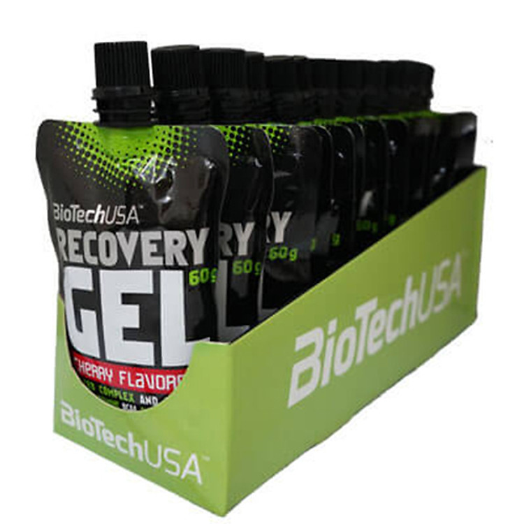 Bộ 12 Gói Gel Uống Bổ Sung Phục Hồi Năng Lượng Và Vitamin RECOVERY GEL BiotechUSA (60g/Gói)