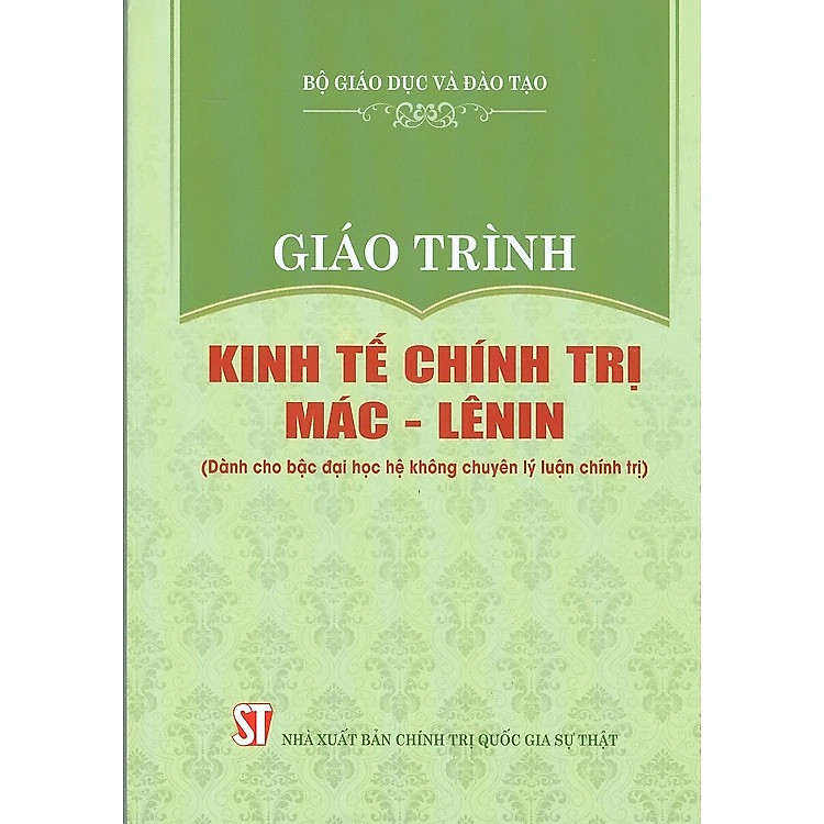 Giáo trình Kinh tế chính trị Mác – Lênin