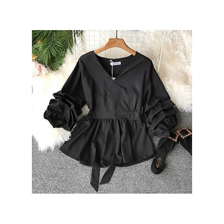 Áo Kiểu Peplum Tay Cách Điệu