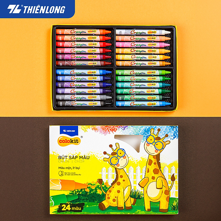 Bút Sáp Màu Thiên Long Colokit 24 Màu - Ảnh 5