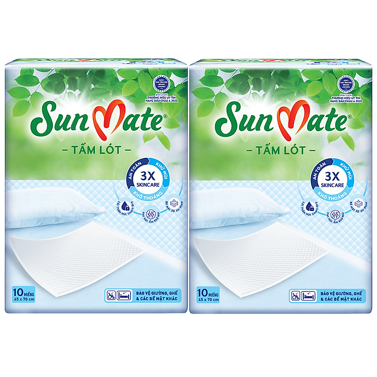 Combo 2 Tấm lót SunMate 10 miếng Chính hãng Tiết kiệm - Hình ảnh 4