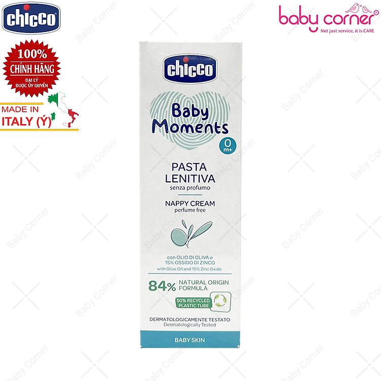 Kem Chống Hăm Chicco Baby Moments 100ml Chính hãng Giá tốt - Hình ảnh 3