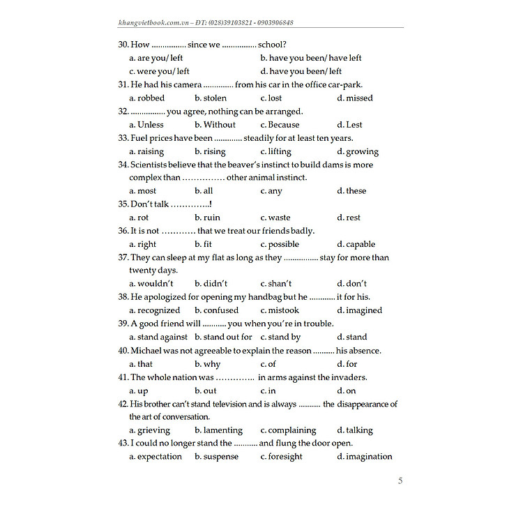 BỘ ĐỀ BỒI DƯỠNG HỌC SINH GIỎI TIẾNG ANH TOÀN DIỆN LỚP 8 - Ảnh 5