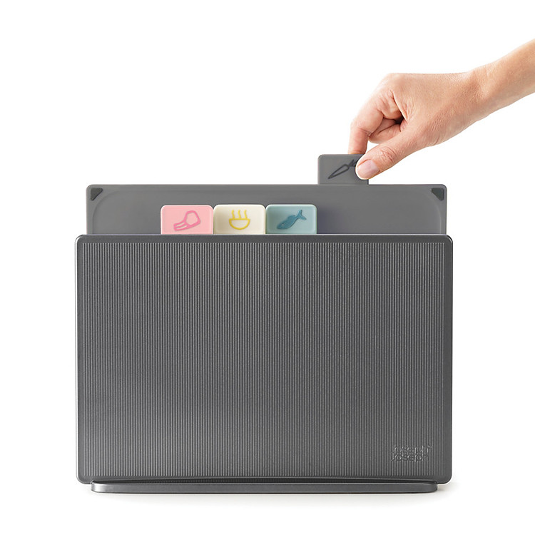 Bộ Thớt 5 Món Joseph Joseph 600650 - Index Chopping Board Regular (Graphite)