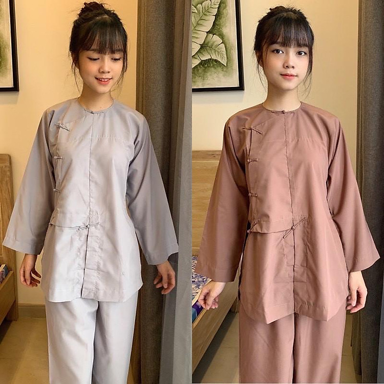 Đồ Lam Đi Chùa Vạt Hò Nút Thắt