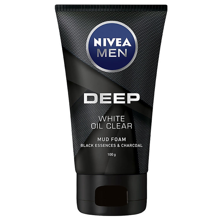 Sữa Rửa Mặt Nivea Men Than Đen Hoạt Tính Deep White Oil Clear 84415 (100g)