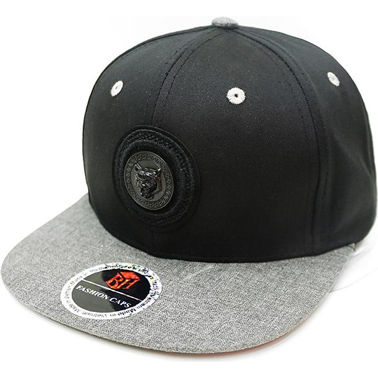 Nón snapback họa tiết nhỏ thời trang (Đen 3002)
