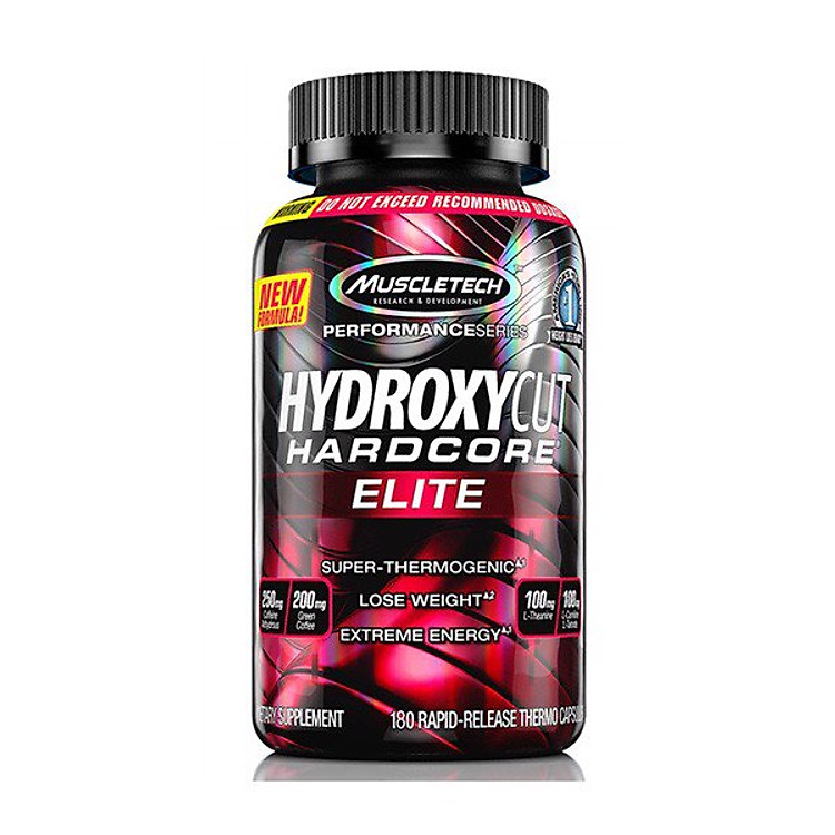 Viên uống đốt mỡ giảm cân Hydroxycut Hardcore Elite 180 Viên