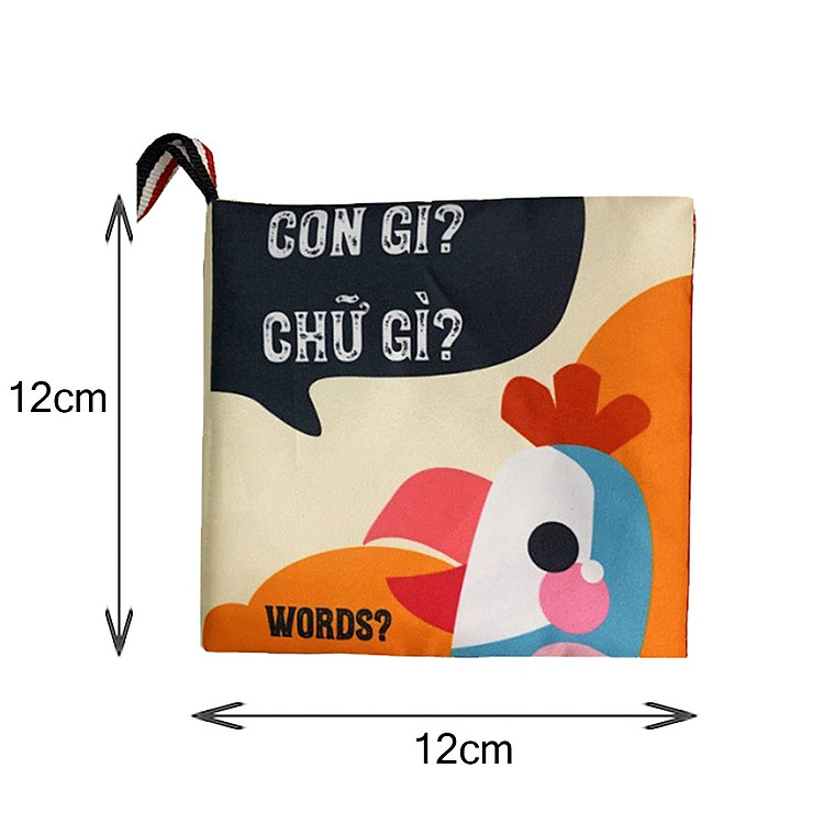 Sách Vải Sơ Sinh Kích Thích Thị Giác Chính hãng Giá tốt - Hình ảnh 4