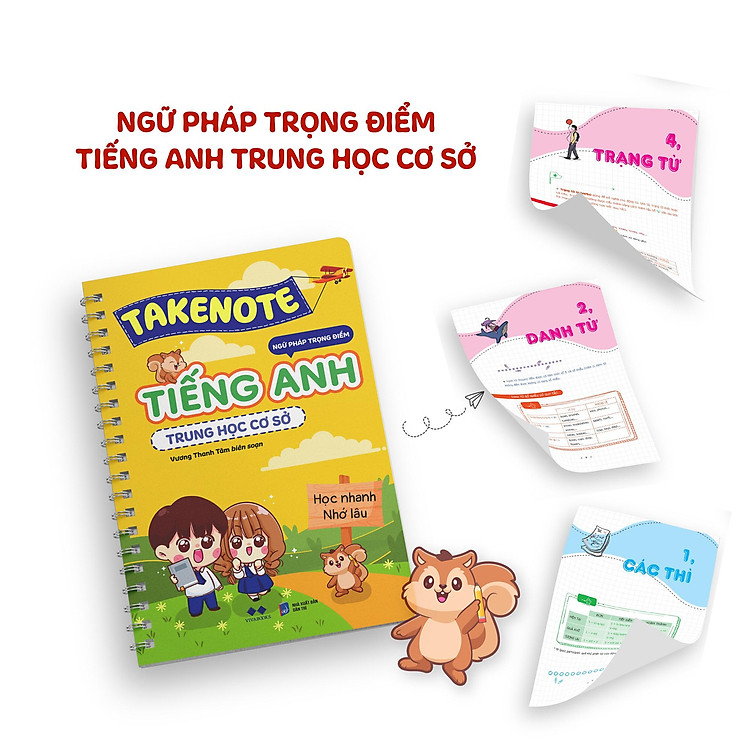 Takenote Ngữ Pháp Trọng Điểm Tiếng Anh Trung Học Cơ Sở - Ảnh 3