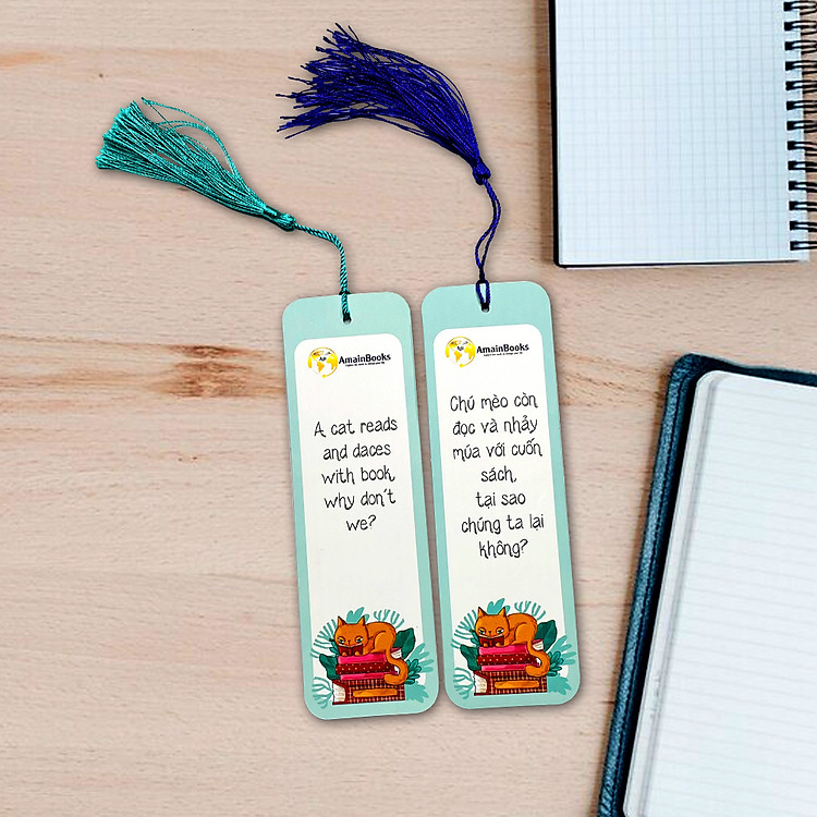 Bookmark đánh dấu sách truyền cảm hứng có tua rua - Ảnh 3