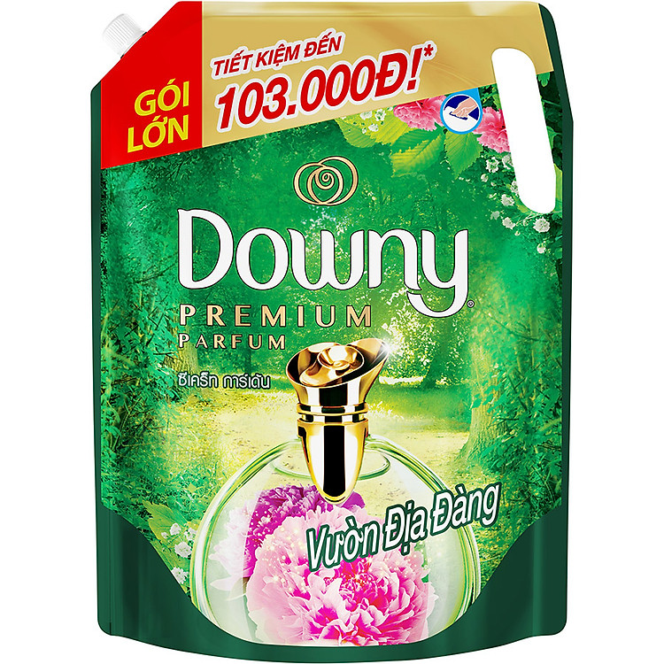 Nước Xả Vải Downy Vườn Địa Đàng Dạng Túi 2.1L