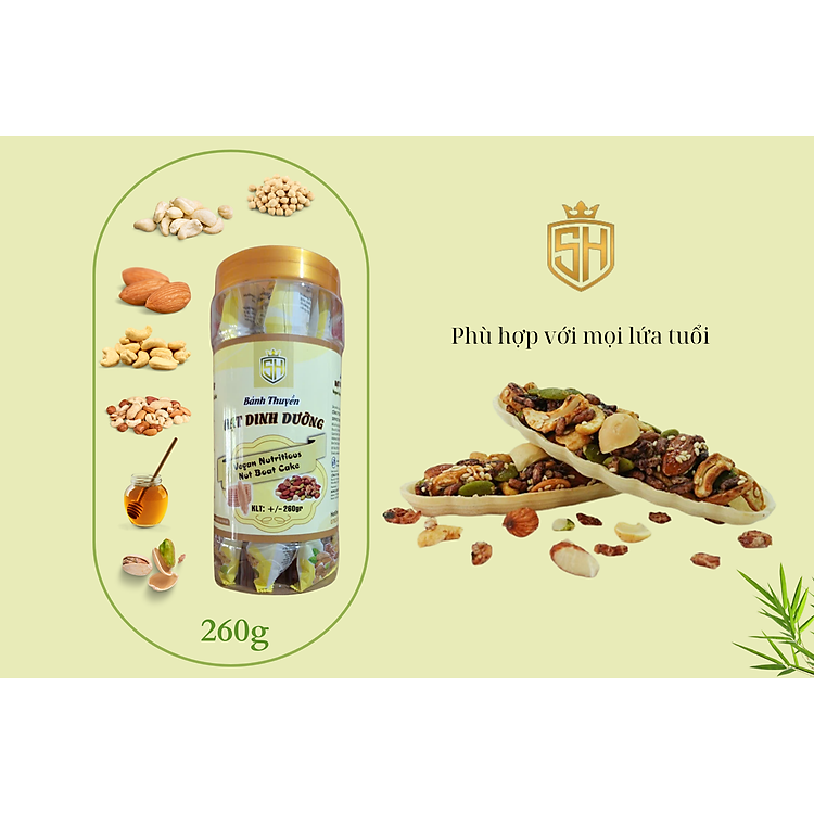 Bánh Thuyền Hạt Dinh Dưỡng – Vegan Nutritious Nut Boat Cake
