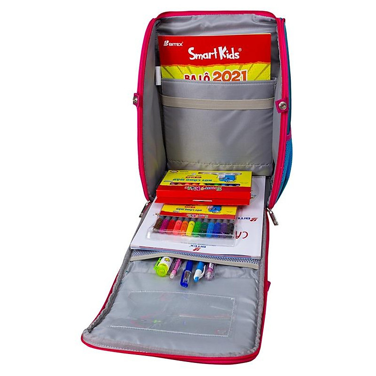 Balo B.bag Chống Gù Adventure Box-Under The Sea B-12-116 (Xanh nhạt) - Ảnh 4