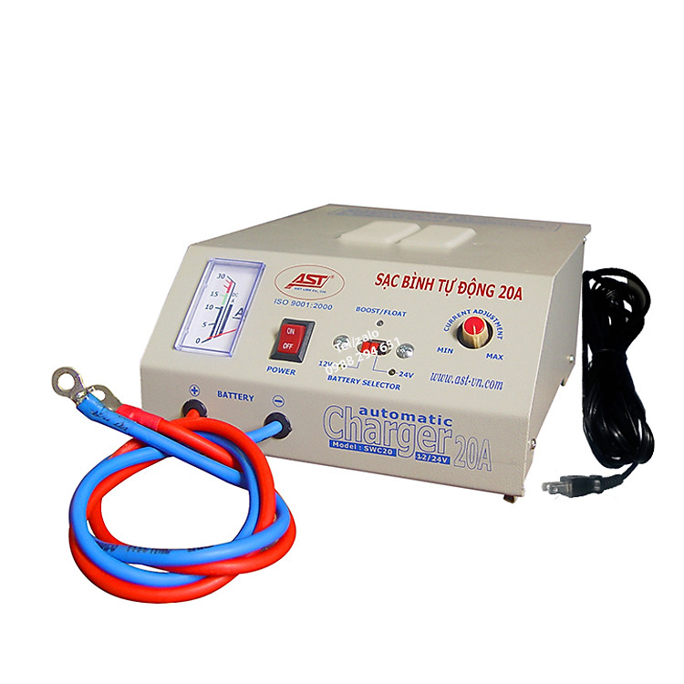 SẠC BÌNH - SẠC ẮC QUY TỰ ĐỘNG 12/24V 20A - Hàng chính hãng thương hiệu AST do Công ty Việt Linh sản xuất