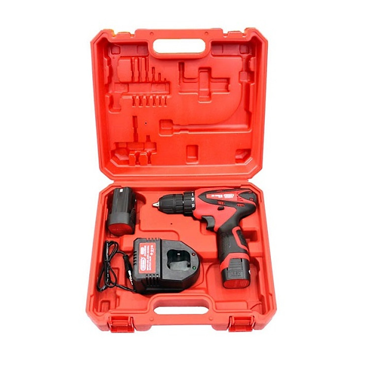 Máy Khoan Pin Oshima KP18SD 16.8V/1.5 AH*2 màu đỏ